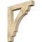 Ekena Millwork Olympic Block Rough Sawn Bracket, Douglas Fir, 4"W x 28"D x 32"H BKT04X28X32OLY05RDF - alternate 1
